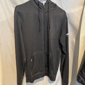 Vuori Black Zip Up Sweater Casual Style